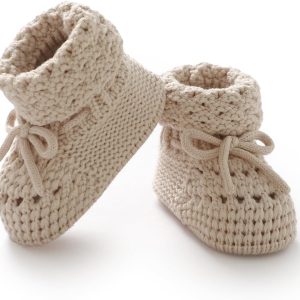 Cotton Knitted Baby Booties